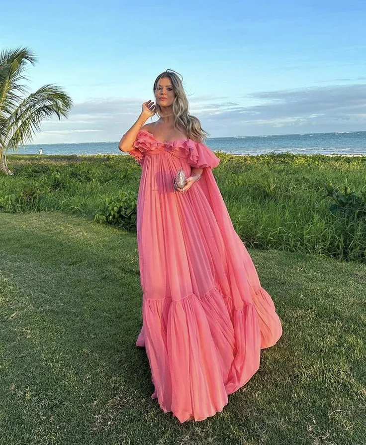 A Line Off Shoulder Long Formal Prom Dress Charming Evening Gown Party Dress
