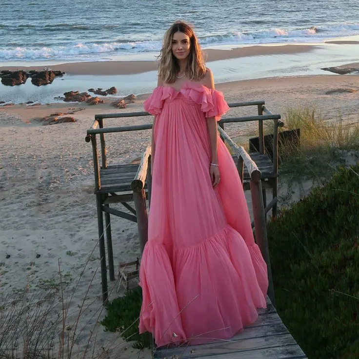 A Line Off Shoulder Long Formal Prom Dress Charming Evening Gown Party Dress