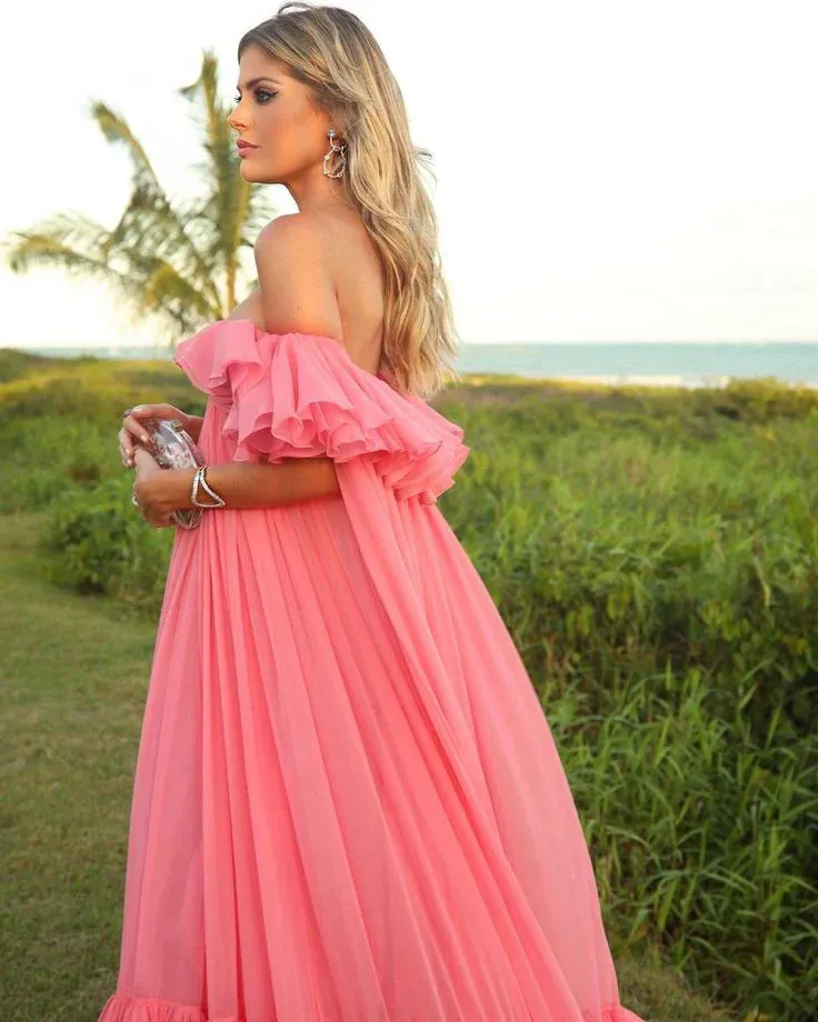 A Line Off Shoulder Long Formal Prom Dress Charming Evening Gown Party Dress