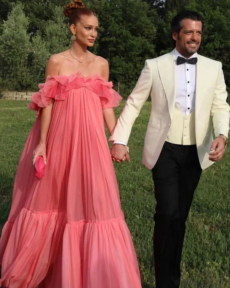 A Line Off Shoulder Long Formal Prom Dress Charming Evening Gown Party Dress
