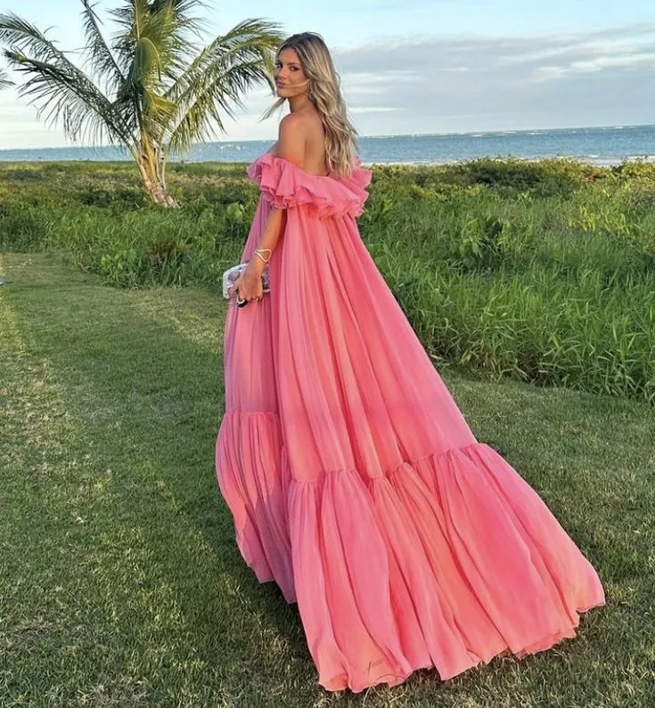 A Line Off Shoulder Long Formal Prom Dress Charming Evening Gown Party Dress