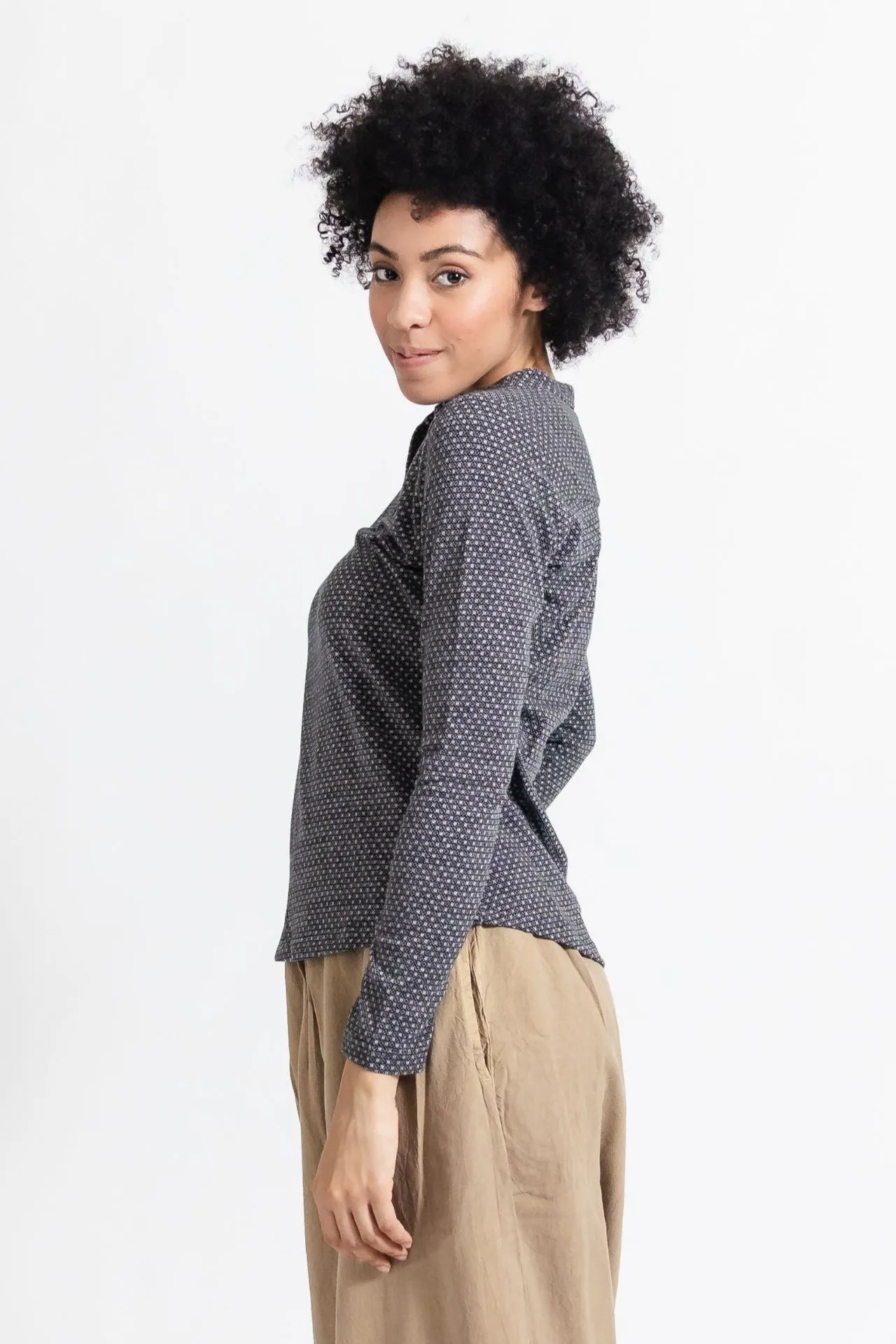 Clementine Top | Long Sleeve - Charcoal