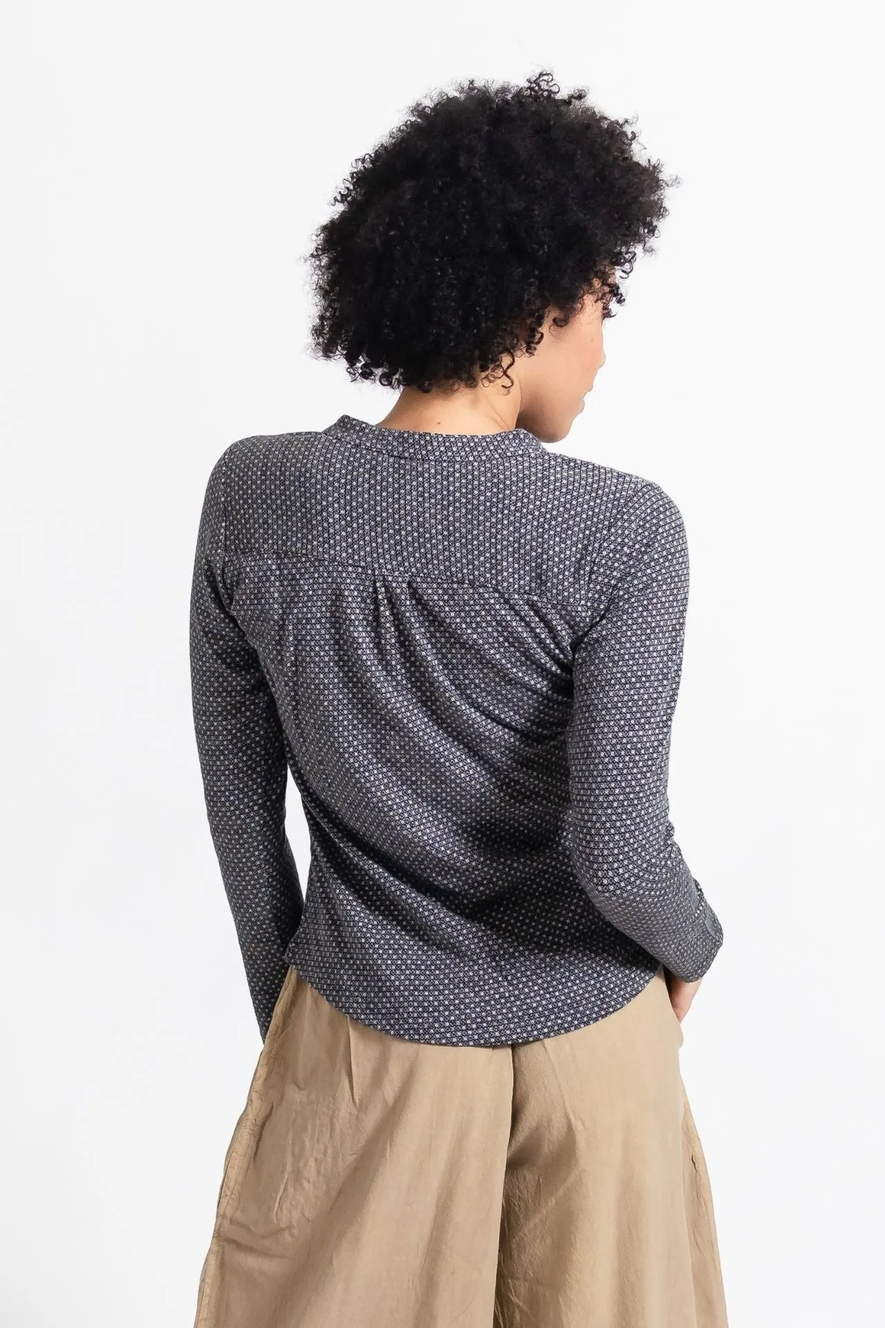 Clementine Top | Long Sleeve - Charcoal