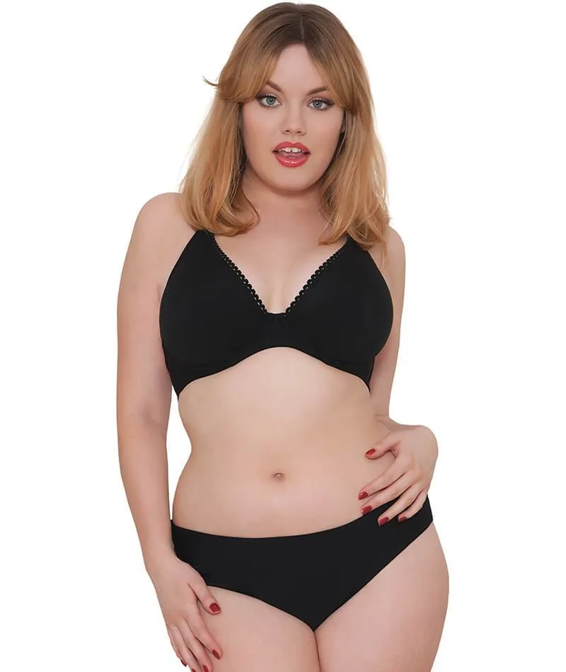 Curvy Kate Peachy Pairs Reversible Short - Black / Lime