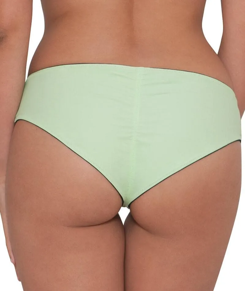 Curvy Kate Peachy Pairs Reversible Short - Black / Lime