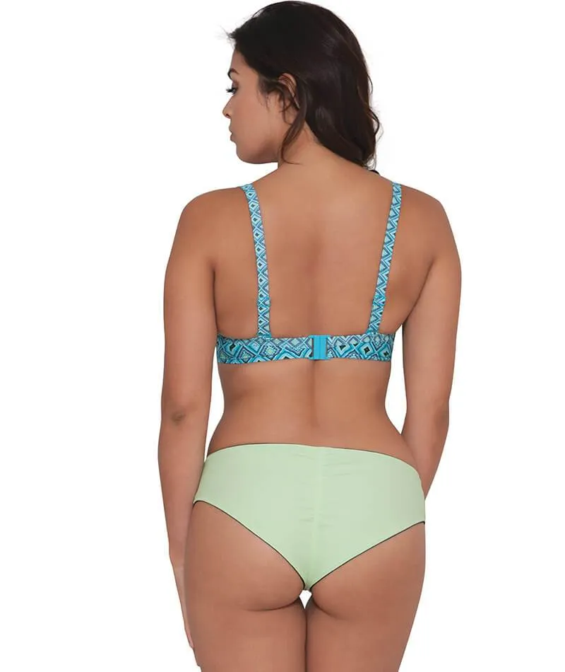 Curvy Kate Peachy Pairs Reversible Short - Black / Lime