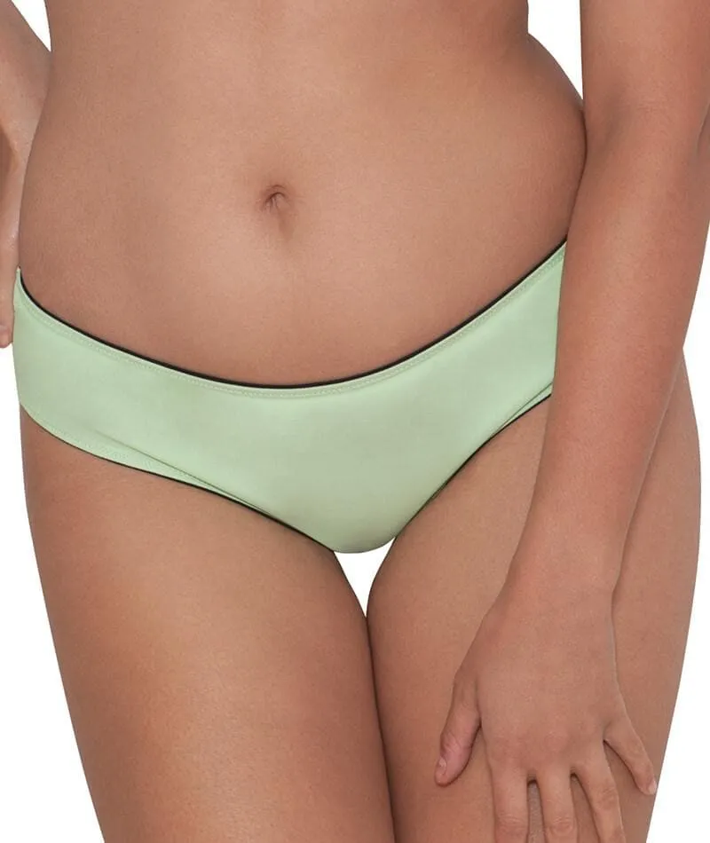 Curvy Kate Peachy Pairs Reversible Short - Black / Lime