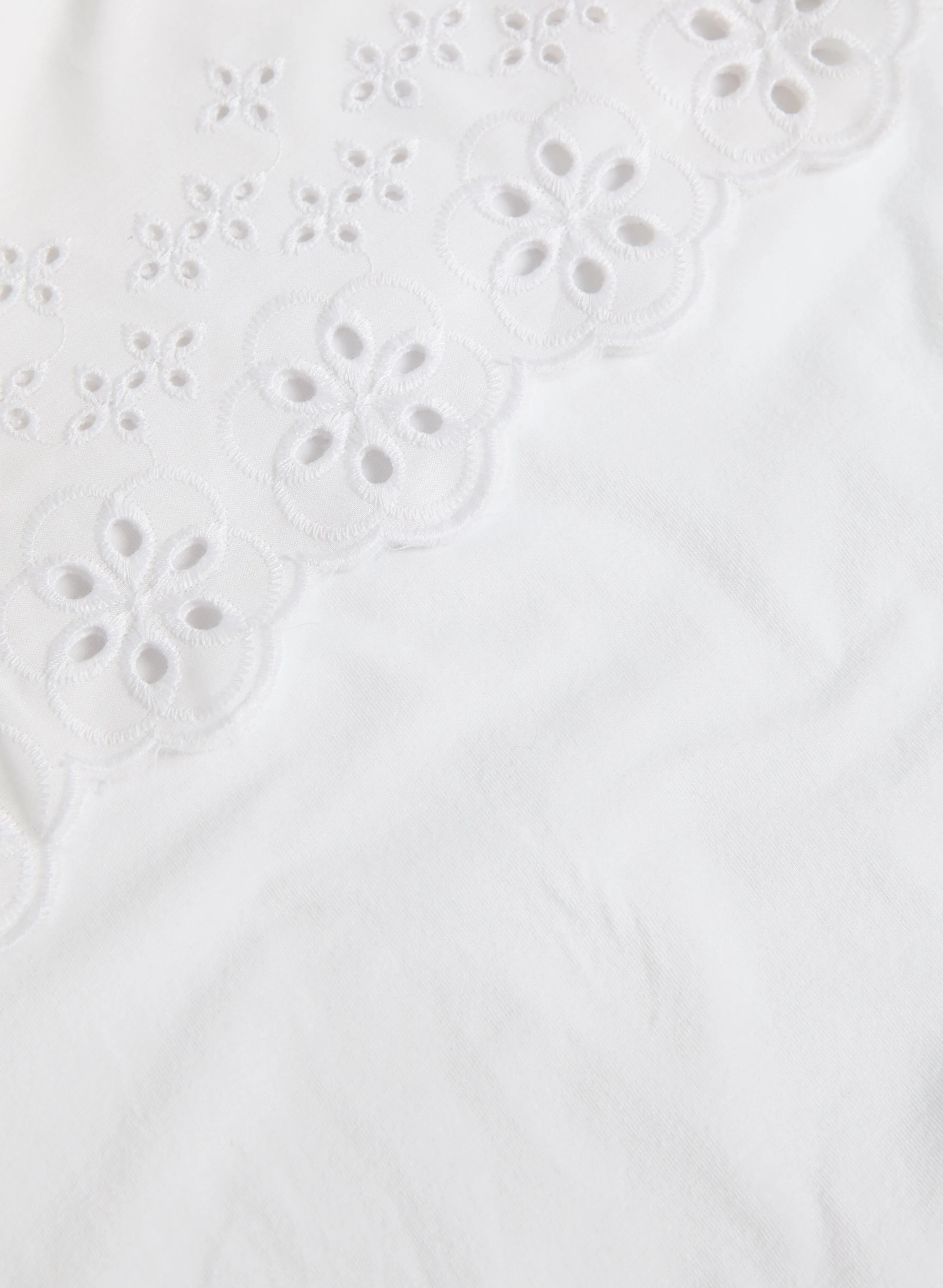 Eyelet Sleeve Tee