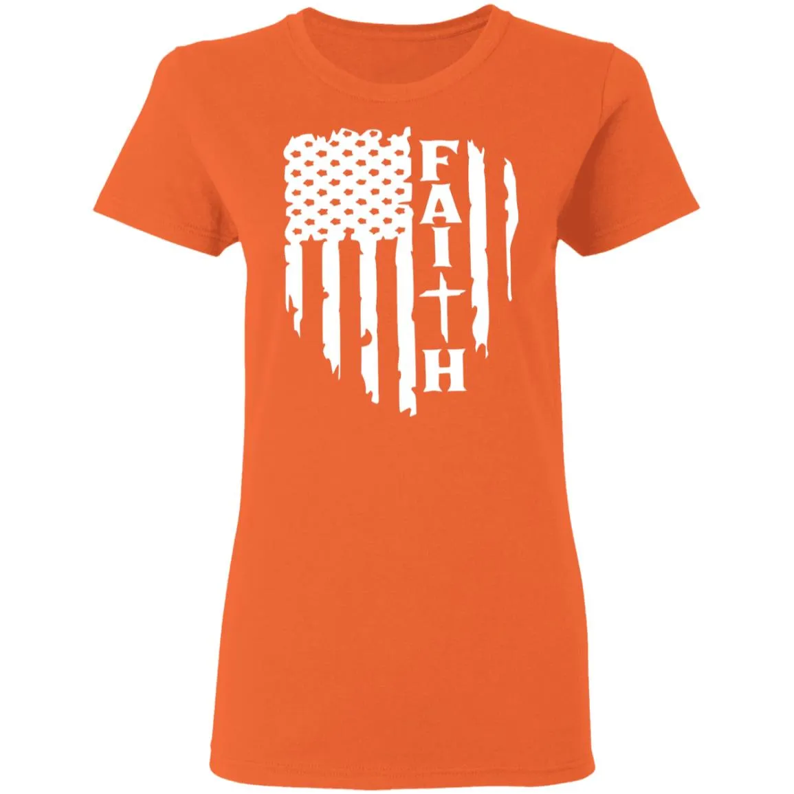 Faith Flag Ladies' 5.3 oz. T-Shirt