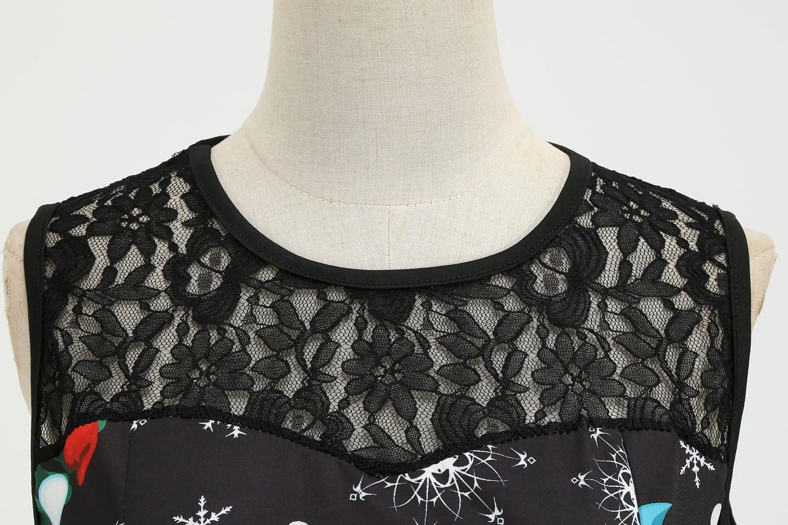 FashionSierra - 1950s Lace Sleeveless Women's Dress