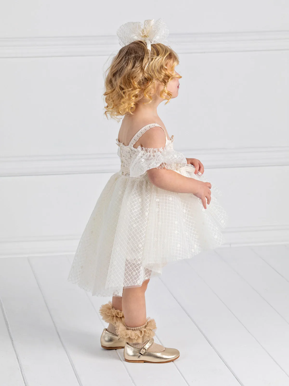 Girl's dress with asymmetric skirt-CHARM
