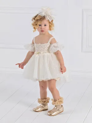 Girl's dress with asymmetric skirt-CHARM