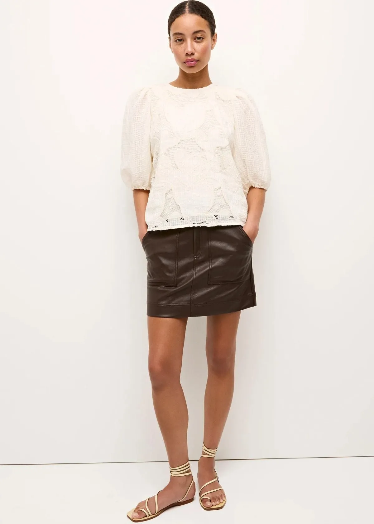 MARIE OLIVER Vance Top - Bone