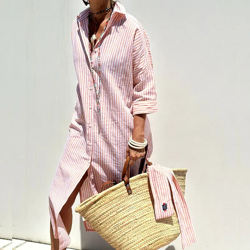 Marielle | Striped Shirt Dress