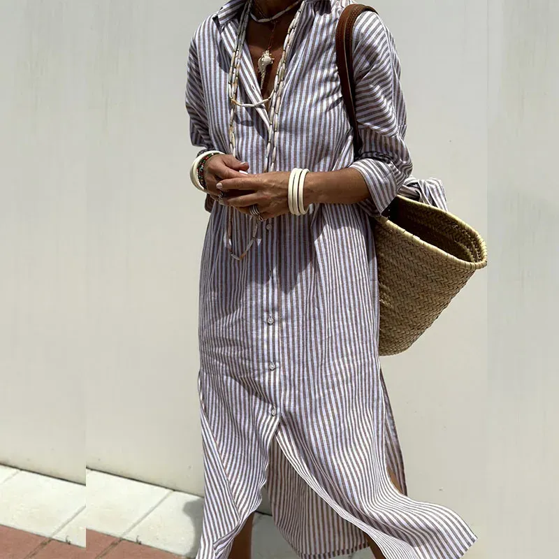 Marielle | Striped Shirt Dress