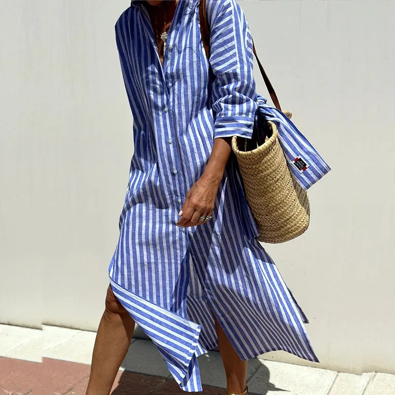 Marielle | Striped Shirt Dress