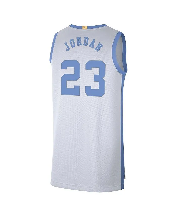 Men's Brand Michael Jordan White North Carolina Tar Heels Limited Retro Jersey, White