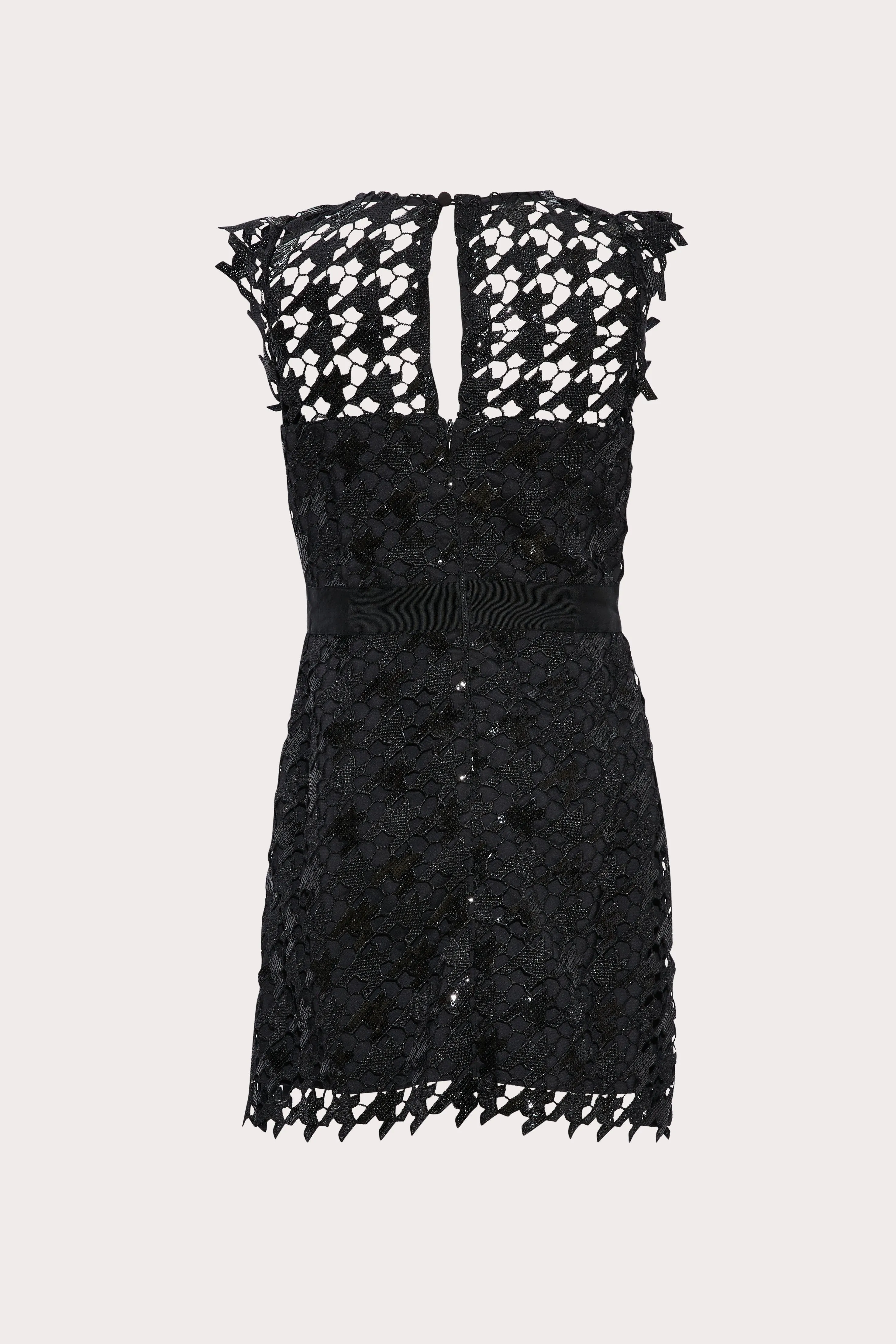 Mini Leila Herringbone Sequin Dress