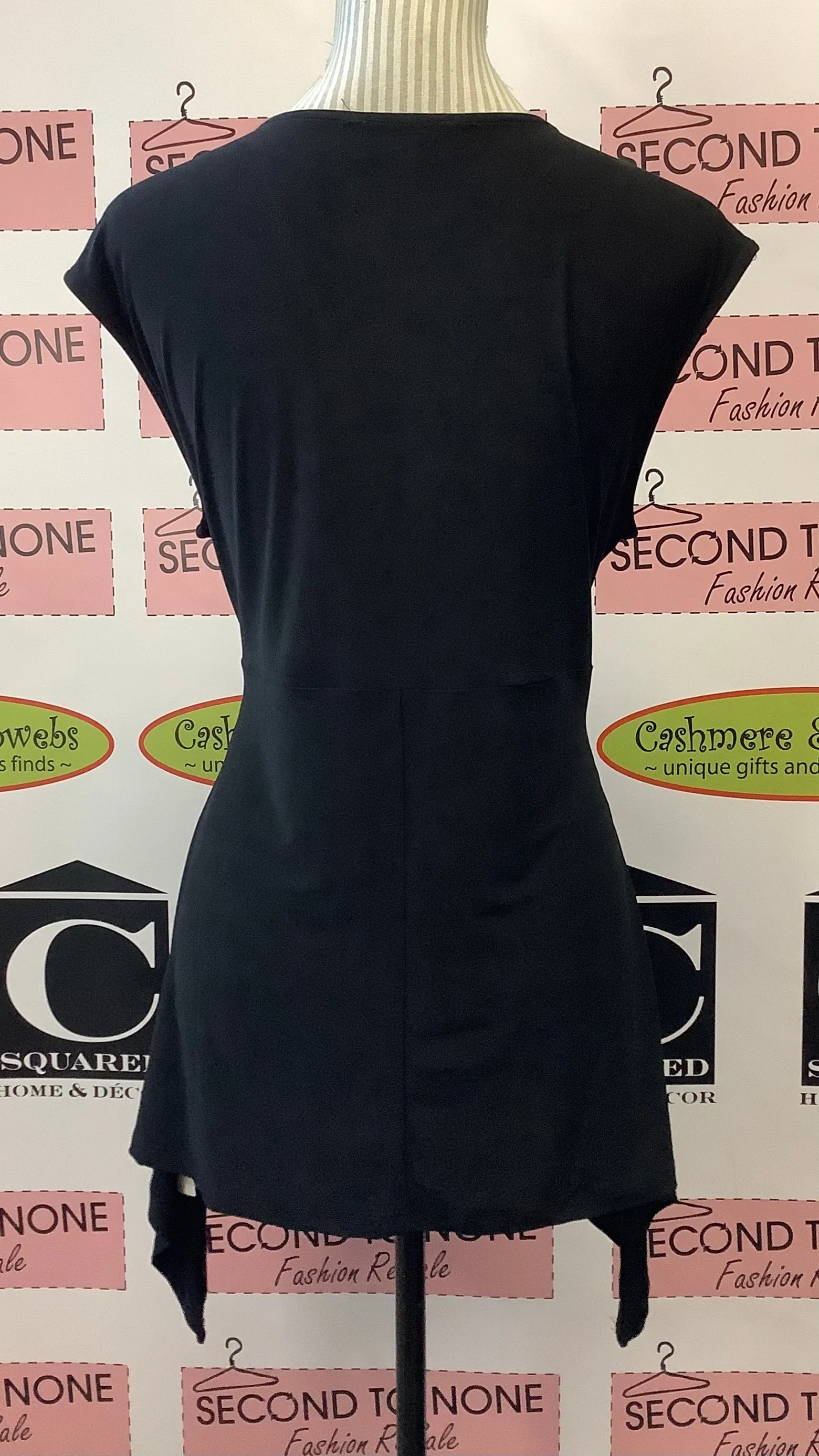 Pleated V-Neck Top (M)